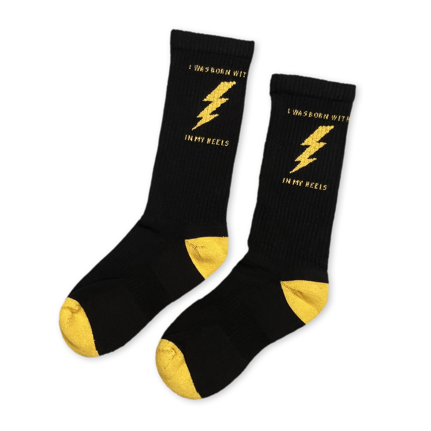 Lightning in My Heels Socks