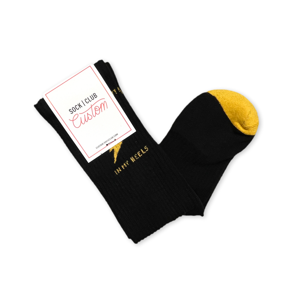 Lightning in My Heels Socks