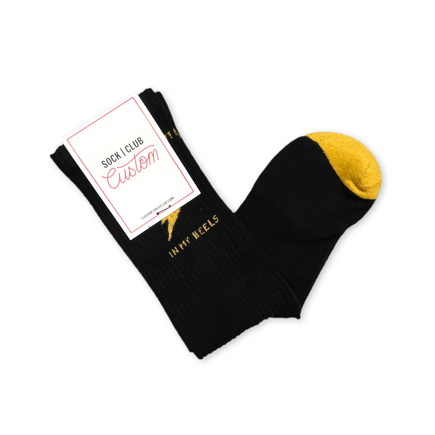 Lightning in My Heels Socks