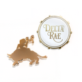 Bull and White Drum Pin